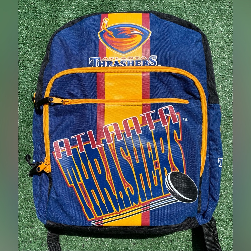 Rare Vintage Y2K Atlanta Thrashers NHL Hockey Team Colors Youth Backpack